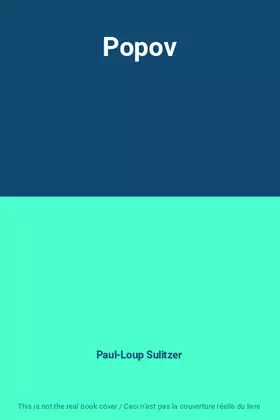 Couverture du produit · Popov