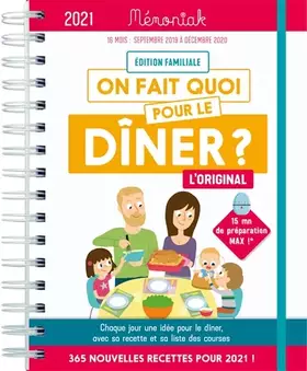 Couverture du produit · On fait quoi pour le dîner ? Mémoniak 2020-2021