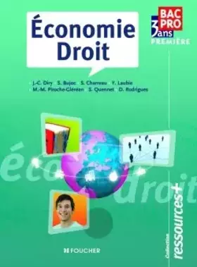 Couverture du produit · Economie Droit 1re Bac Pro Ressources+