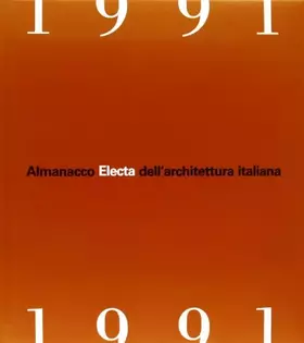 Couverture du produit · Almanacco Electa dell'architettura italiana 1991. Ediz. illustrata