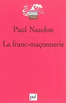 Couverture du produit · La franc-maçonnerie