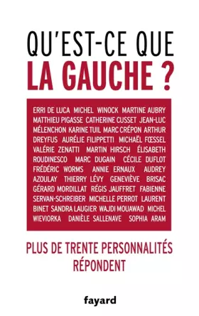 Couverture du produit · Qu'est-ce que la gauche ?