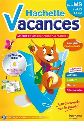 Couverture du produit · Hachette Vacances 4-5 ans: De la MS à la GS