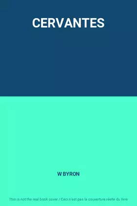 Couverture du produit · CERVANTES
