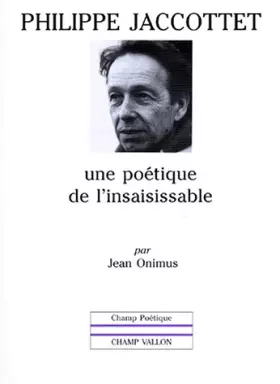 Couverture du produit · Philippe Jaccottet