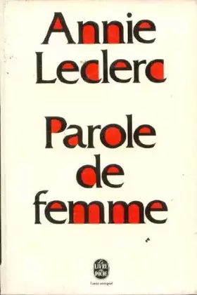 Couverture du produit · Parole de femme
