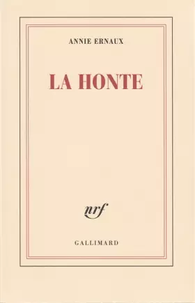 Couverture du produit · La Honte