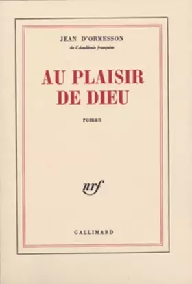 Couverture du produit · Au plaisir de Dieu