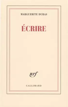 Couverture du produit · Ecrire