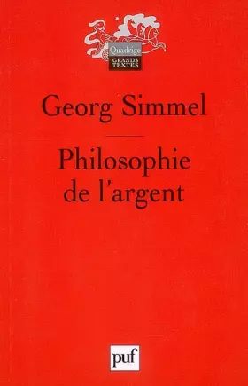 Couverture du produit · Philosophie de l'argent