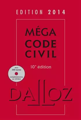 Couverture du produit · Méga Code civil 2014 avec cédérom - 10e éd.