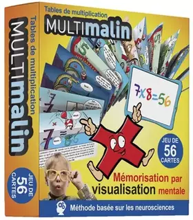 Couverture du produit · Tables de multiplication: Jeu de 56 cartes, mémorisation par visualisation mentale