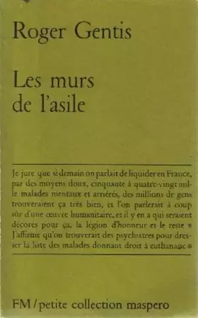Couverture du produit · Les murs de l'asile
