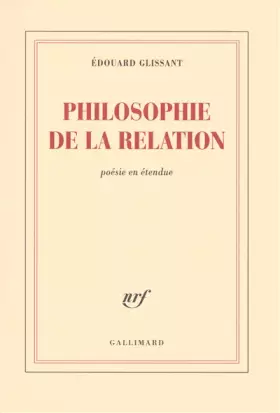 Couverture du produit · Philosophie de la Relation: Poésie en étendue