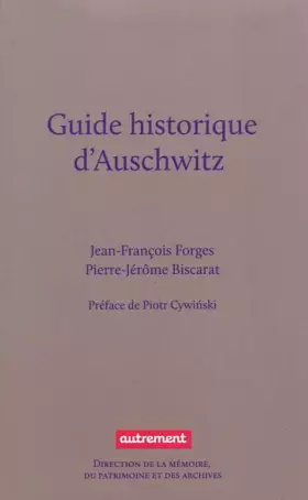 Couverture du produit · Guide historique d'Auschwitz