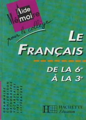 Couverture du produit · Aide mémoire pour le collège, français