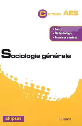 Couverture du produit · Sociologie générale