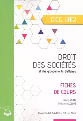 Couverture du produit · Droit des sociétés et des groupements d'affaires: Fiches de cours. DCG UE2