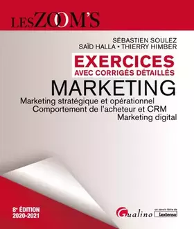 Couverture du produit · Exercices avec corrigés détaillés - Marketing: Marketing stratégique et opérationnel - Comportement de l'acheteur et CRM - Mark