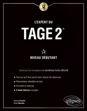 Couverture du produit · L'Expert du Tage 2® Niveau débutant: 3 tests blancs