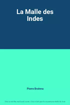 Couverture du produit · La Malle des Indes