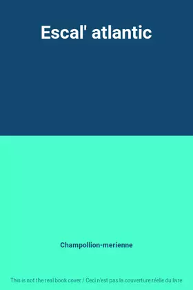 Couverture du produit · Escal' atlantic