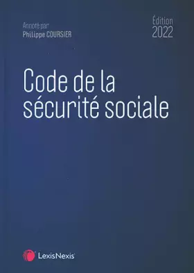 Couverture du produit · Code de la sécurité sociale 2022