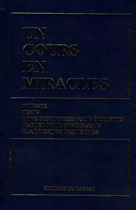 Couverture du produit · Un cours en miracles