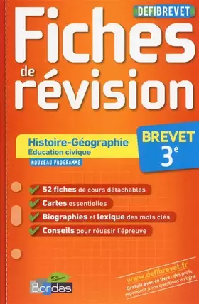 Couverture du produit · DEFIBREVET FICHES HIST-GEO 3E