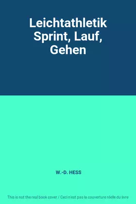 Couverture du produit · Leichtathletik Sprint, Lauf, Gehen