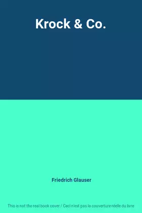 Couverture du produit · Krock & Co.