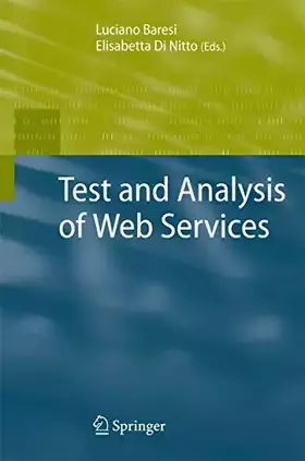 Couverture du produit · Test and Analysis of Web Services