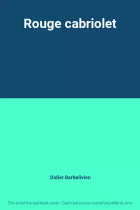 Couverture du produit · Rouge cabriolet