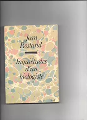 Couverture du produit · Inquiétudes d'un biologiste