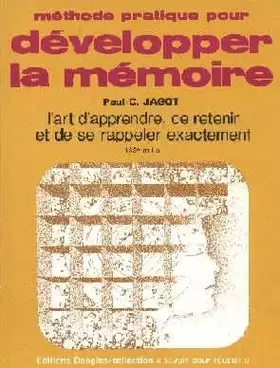 Couverture du produit · Méthode pratique pour développer la mémoire