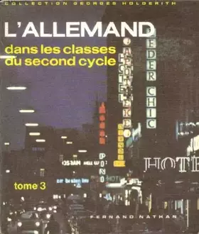 Couverture du produit · L'allemand dans les classes du second cycle tome 3