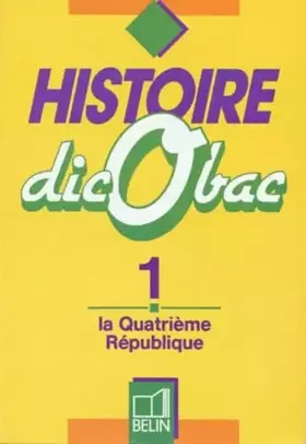 Couverture du produit · Histoire. La IVe République