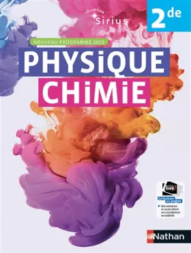 Couverture du produit · Physique-Chimie Sirius 2de - manuel élève (nouveau programme 2019)