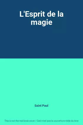 Couverture du produit · L'Esprit de la magie
