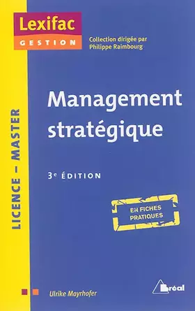 Couverture du produit · Management stratégique