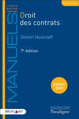 Couverture du produit · Droit des contrats 7ed