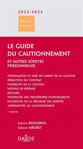 Couverture du produit · Le guide du cautionnement 2022/2023