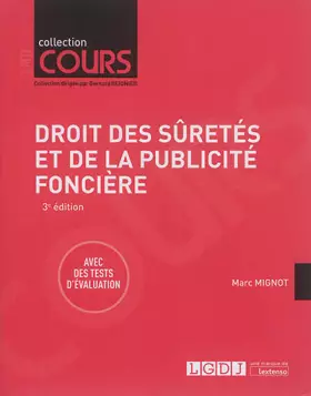 Couverture du produit · Droit des sûretés et de la publicité foncière