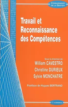 Couverture du produit · Travail et Reconnaissance des Compétences