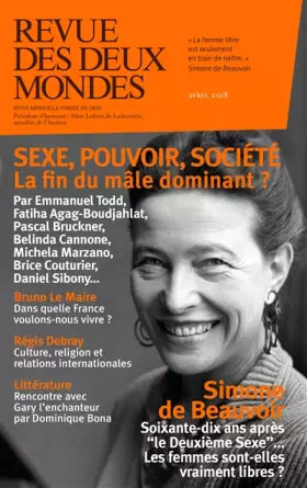 Couverture du produit · REVUE DES DEUX MONDES AVRIL 2018. SEXE, POUVOIR,SOCIETE LA D