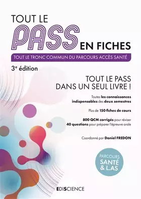 Couverture du produit · Tout le PASS en fiches - 3e éd. - Tout le PASS dans un seul livre !: Tout le PASS dans un seul livre !