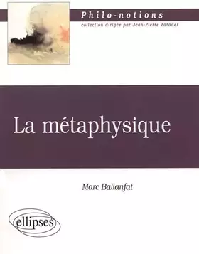 Couverture du produit · La métaphysique