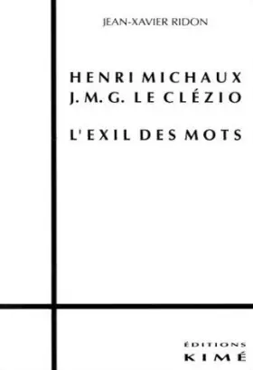 Couverture du produit · Henri Michaux le Clezio,L'Exil des Mots