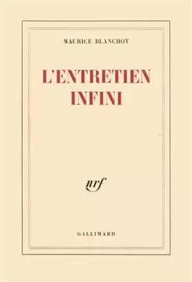 Couverture du produit · L'Entretien infini