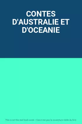 Couverture du produit · CONTES D'AUSTRALIE ET D'OCEANIE